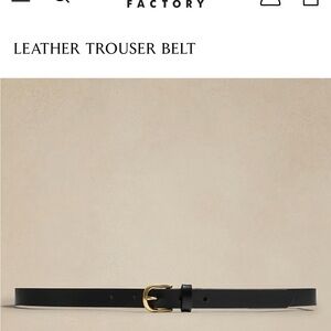 Banana Republic Factory Black Leather Trouser Belt XXL